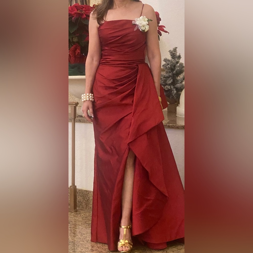 Red gown